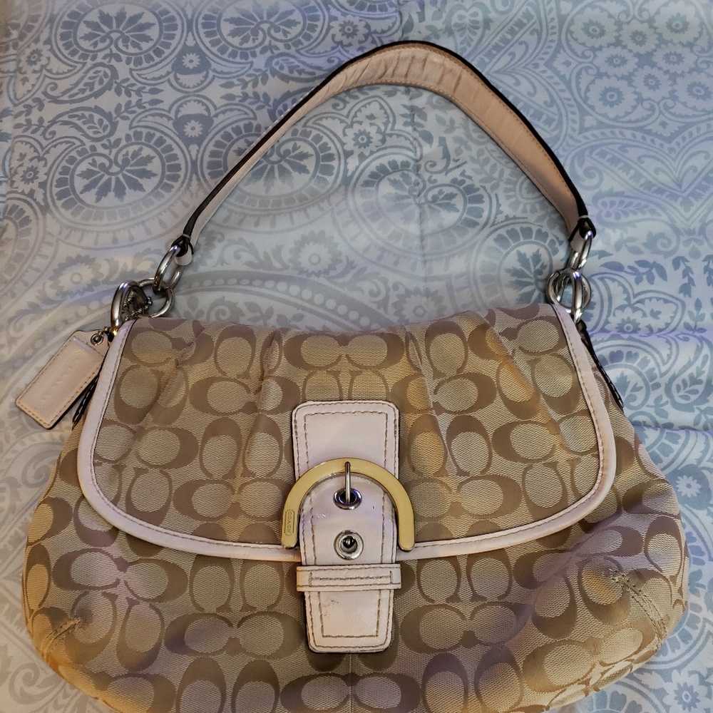 Tan Coach Purse. FINAL SALE
